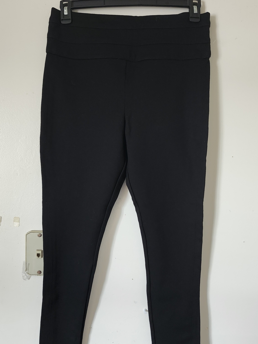 Rewind Black High-Waist Ponte Leggings